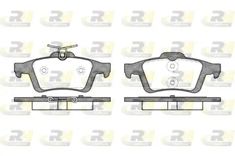 Комплект тормозных колодок, дисковый тормоз ROADHOUSE 2842.30