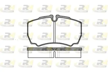 Комплект тормозных колодок, дисковый тормоз ROADHOUSE 2849.00