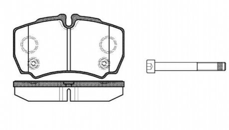 Комплект тормозных колодок, дисковый тормоз ROADHOUSE 2849.10 (фото 1)