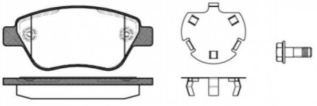 Комплект гальмівних колодок, дискове гальмо ROADHOUSE 2858.30 (фото 1)