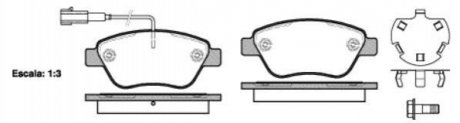 Комплект гальмівних колодок, дискове гальмо ROADHOUSE 2858.32 (фото 1)