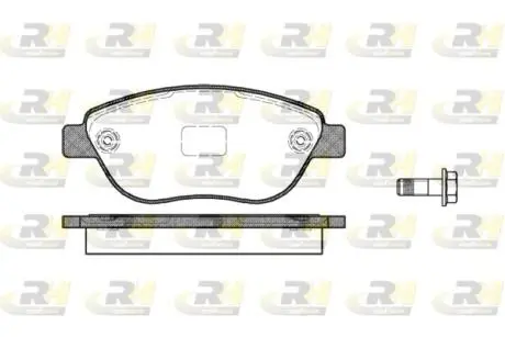 Комплект тормозных колодок, дисковый тормоз ROADHOUSE 2859.10