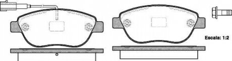 Комплект гальмівних колодок, дискове гальмо ROADHOUSE 2859.11 (фото 1)