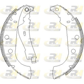 Комплект гальмівних колодок ROADHOUSE 4135.01