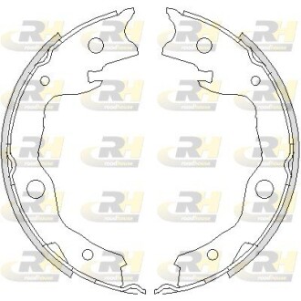 Комплект тормозных колодок, стояночная тормозная система. ROADHOUSE 4752.00
