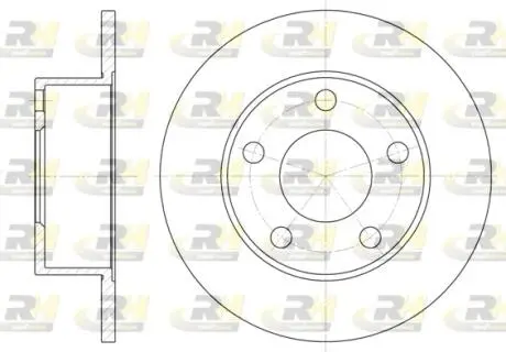 Тормозной диск ROADHOUSE 6121.00