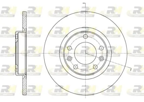 Тормозной диск ROADHOUSE 61555.00