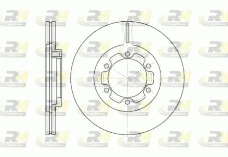 Тормозной диск ROADHOUSE 6188.10