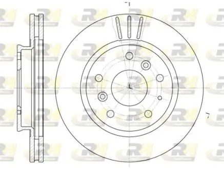 Тормозной диск ROADHOUSE 6237.10