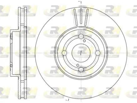 Тормозной диск ROADHOUSE 6703.10