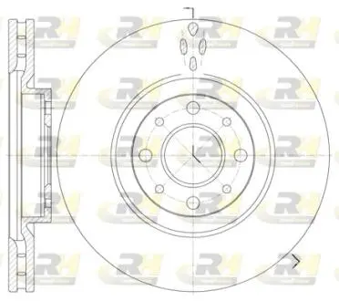 Тормозной диск ROADHOUSE 6734.10