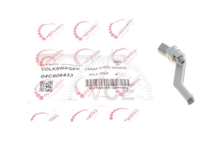 Датчик положення колінвалу vw caddy/golf/passat 1.0-1.6 11- (всередині oe vag) ROTWEISS 04C906433 (фото 1)