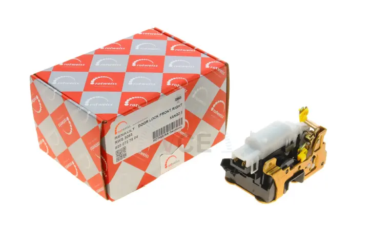 Фото 1 - Замок двери (передней/r) renault kangoo 97-07 (электрический) ROTWEISS 8200727504 Замок двери (передней/r) renault kangoo 97-07 (электрический) ROTWEISS 8200727504 (фото 1)