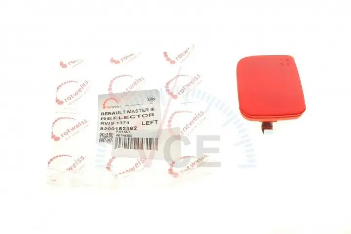 Фото 1 - Отражатель бампера (заднего) renault master iii/opel movano b 2.3cdti 10-(l) ROTWEISS RWS1374 Отражатель бампера (заднего) renault master iii/opel movano b 2.3cdti 10-(l) ROTWEISS RWS1374 (фото 1)