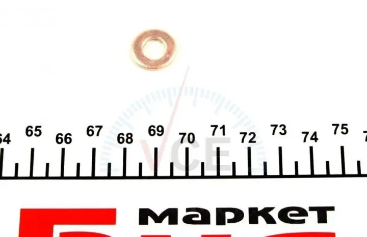 Фото 1 - Шайба під форсунку citroen berlingo 1.6hdi/renault master 2.3dci 10- (7.1x16x2) ROTWEISS RWS1468 Шайба під форсунку citroen berlingo 1.6hdi/renault master 2.3dci 10- (7.1x16x2) ROTWEISS RWS1468 (фото 1)