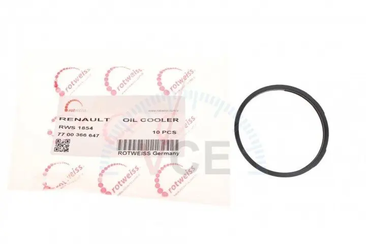 Прокладка масляного радиатора renault trafic 1.9 dci (f9q) ROTWEISS RWS1854 (фото 1)