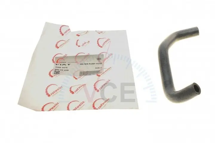 Патрубок системы охлаждения fiat doblo 1.9 d 01- ROTWEISS RWS2478 (фото 1)