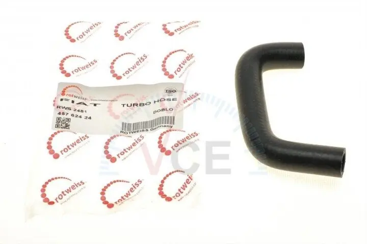 Патрубок системы охлаждения fiat doblo 1.9 d 01- ROTWEISS RWS2481 (фото 1)