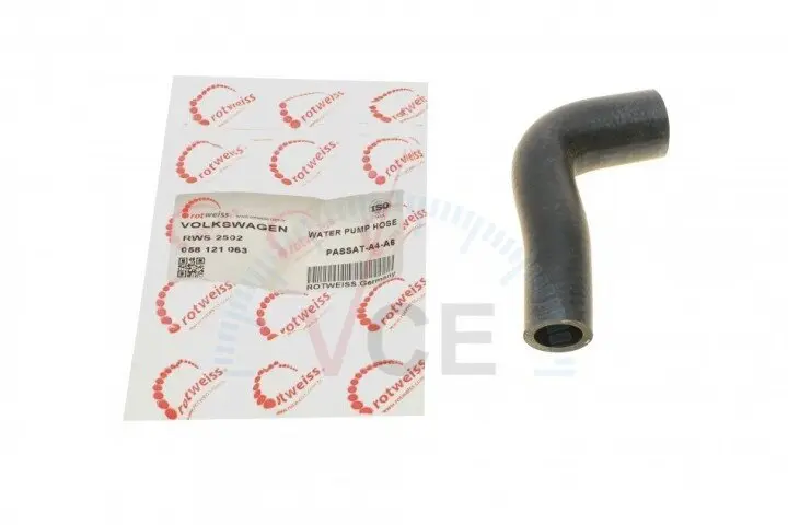 Патрубок системы охлаждения vw golf iv/passat 1.6t 96-05 ROTWEISS RWS2502 (фото 1)