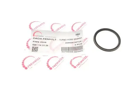 Прокладка патрубка интеркулера уплотнительная renault kangoo 1.2 tce 08- ROTWEISS RWS2506