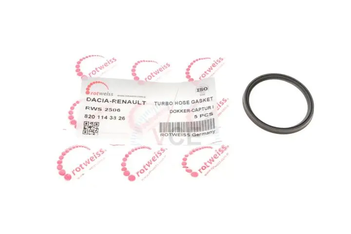Прокладка патрубка интеркулера уплотнительная renault kangoo 1.2 tce 08- ROTWEISS RWS2506 (фото 1)