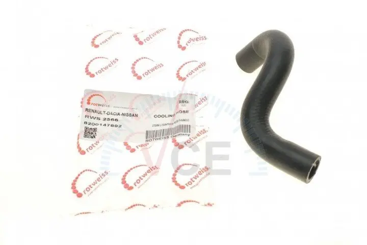 Патрубок системы охлаждения renault kangoo 1.5 dci 01- ROTWEISS RWS2566 (фото 1)