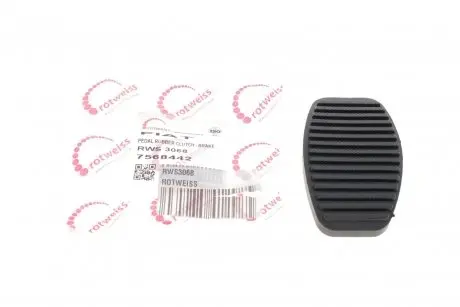 Накладка педали тормоза/сцепления fiat doblo 01- ROTWEISS RWS3068