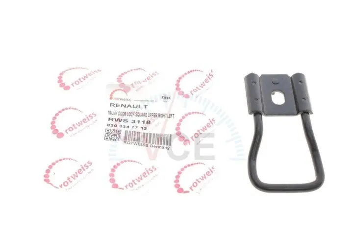 Скоба замка дверей (задних) renault kangoo 97-(верх)(r) ROTWEISS RWS3118 (фото 1)