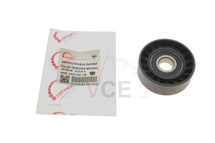 Фото 1 - Ролик генератора mb a-class (w168/169)/b-class (w245) (паразитный) (65x22x17) ROTWEISS RWS3221 Ролик генератора mb a-class (w168/169)/b-class (w245) (паразитный) (65x22x17) ROTWEISS RWS3221 (фото 1)