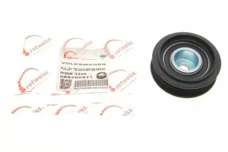 Ролик генератора audi a4/a6/vw passat 96-05 (натяжной) (60x15x10) ROTWEISS RWS3239