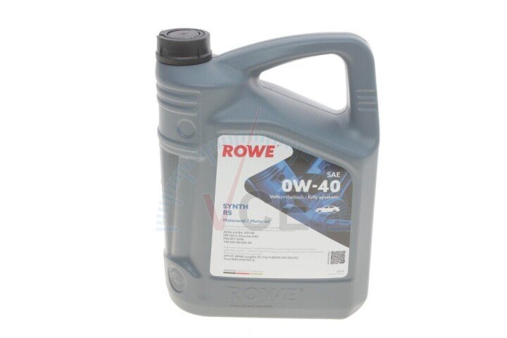 Олива 0w40 hightec synth rs (5l) (mb 229.5/porsche a40/vw 502 00/505 00) (acea a3/b4) (api sn/cf) ROWE 20020-0050-99 (фото 1)