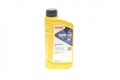 Масло 20w50 hightec formula z(1l) (jaso ma2/api sn/sm/sl/sj/sh/sg) ROWE 20050-0010-99