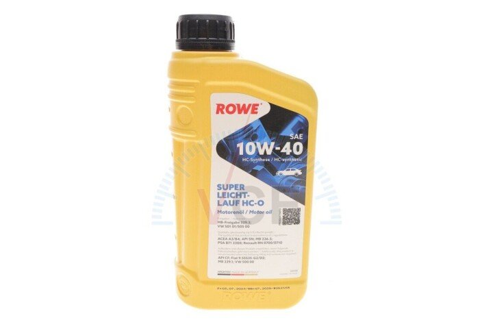 Масло 10w40 hightec super leichtlauf hc-o (1l) (vw 501 01/505 00/mb 229.3/226.5/229.1/rn 0700/0710) ROWE 20058-0010-99 (фото 1)