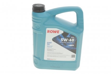 Масло 5w40 hightec synt rsi (4l) (mb 229.3/226.5/porsche a40/vw 502 00/505 00/rn 0700/0710) ROWE 20068-0040-99