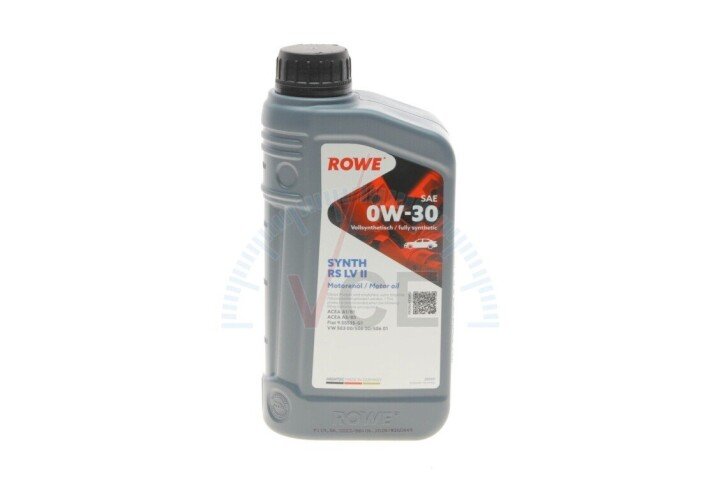 Масло 0w30 hightec synth rs lv ii (1l) (vw 503 00/506 00/506 01/fiat 9.55535-g1) (acea a1/b1/a5/b5) ROWE 20069-0010-99 (фото 1)