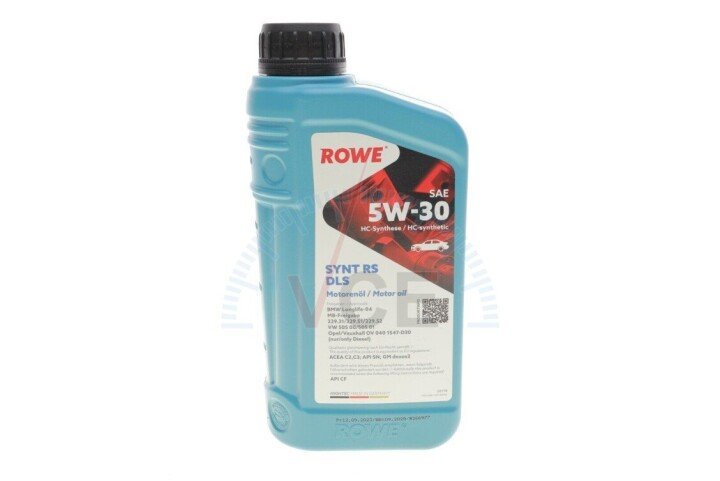 Олива 5w30 hightec synt rs dls (1l) (mb 229.31/229.51/mb 229.52/bmw ll-04) (acea c2,c3/api sn/cf) ROWE 20118-0010-99 (фото 1)