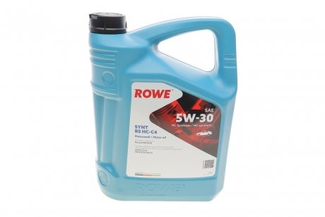 Масло 5w30 hightec synt rs hc-c4 (5l) (rn 0720/mb 229.51/mb 226.51) (acea c3,c4) ROWE 20121-0050-99