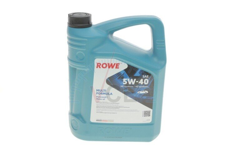 Олива 5w40 hightec multi formula (5l) (mb 229.31/229.51/226.5/vw 505 00/505 01/502 00/bmw ll-04) ROWE 20138-0050-99 (фото 1)