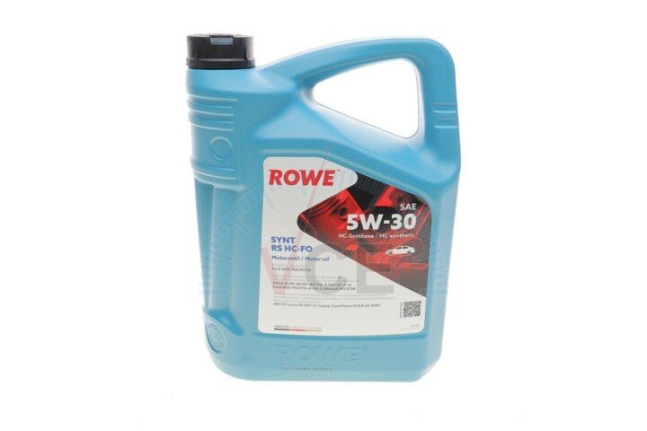 Олива 5w30 hightec synt rs hc-fo (5l) (wss-m2c913-d/ilsac gf-3/-4/rn 0700/18-1811 s1/stjlr.03.5003) ROWE 20146-0050-99 (фото 1)