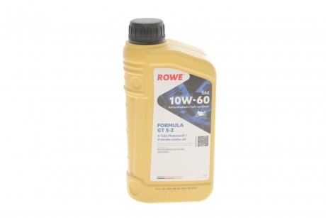 Масло 10w60 hightec формула gt sz (1l) (jaso ma2/api sn/sm/sl/sj/sh/sg) ROWE 20192-0010-99