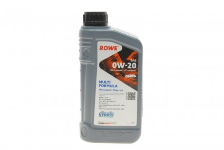 Масло 0W20 нIGнTес MULTI FORMULа (1L) (MB 229.71/GM dexos D) (асеа с5/с6) (аPI SP/SN PLUS) ROWE 20202-0010-99