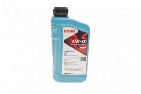 Масло 5w30 hightec synt rs d1 (1l) (ford wss-m2c945-a/929-a/946-a/gm dexos1 gen 2/gm 6094m/4718m) ROWE 20212-0010-99 (фото 1)