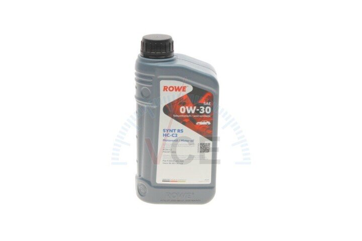 Масло 0w30 hightec synt rs hc-c2 (1l) (9.55535-ds1/gs1/18-1811 sc1 lv/psa b71 2312) (acea c2) ROWE 20247-0010-99 (фото 1)