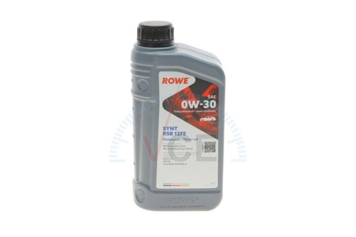 Масло 0w30 hightec synt rsb 12fe (1l) (bmw ll-12 fe/mb 227.61/229.61) (acea a5/b5,c2) ROWE 20305-0010-99 (фото 1)