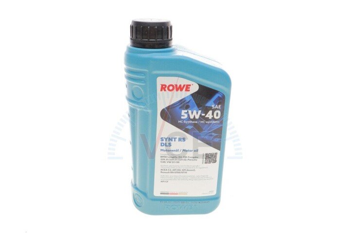 Масло 5w40 hightec synt rs dls (1l) (ll-04/mb 229.31/229.51/mb 229.52/porsche c40/vw 511 00) ROWE 20307-0010-99 (фото 1)