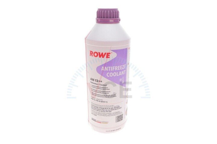 Антифриз (фіолетовий) g12++ (1.5l) an 12++ (концентрат) ROWE 21033-0015-99 (фото 1)