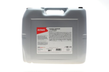 Масло 75W90 HIGHTEC TOPGEAR S (20L) (API GL-4/GL-5/MT-1) (светло-коричневый) ROWE 25002-0200-99