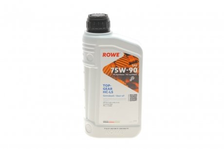 Масло 75w90 hightec topgear hc-ls (1l) (mil-l 2105d) (api gl-4/gl-5/gl-5 ls) ROWE 25004-0010-99