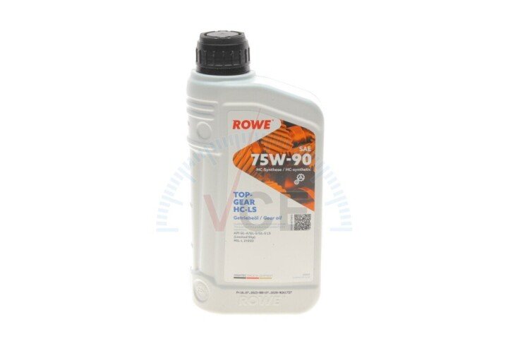 Масло 75w90 hightec topgear hc-ls (1l) (mil-l 2105d) (api gl-4/gl-5/gl-5 ls) ROWE 25004-0010-99 (фото 1)