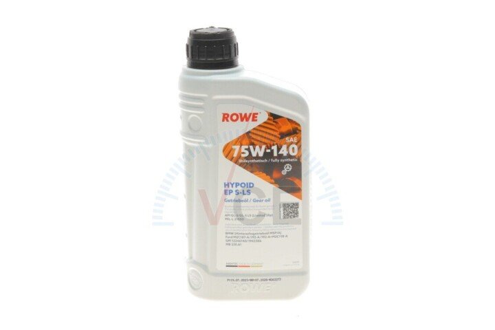 Олива 75w140 hightec hypoid ep s-ls (1l) (bmw msp/a/ford m2c187-a/192-a/192-a)mb235.61) (коричневый) ROWE 25029-0010-99 (фото 1)